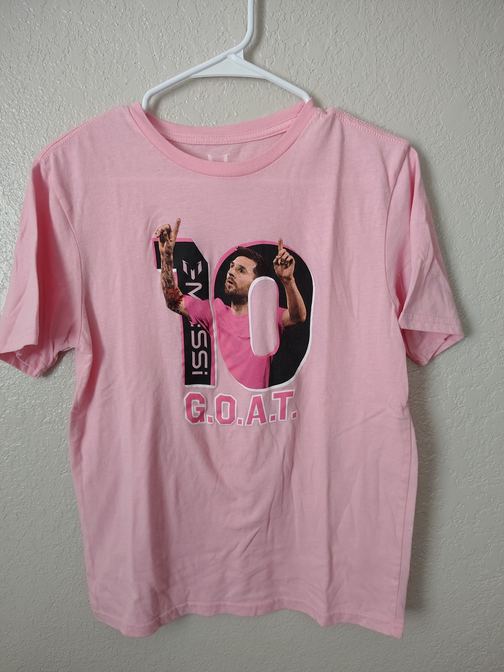 Pink Short Sleeve Kids Graphic Tee - G.O.A.T.